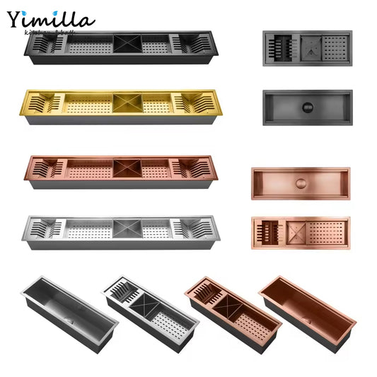 Premium Stainless Steel Dish Rack with Drainboard & Utensil Organizer