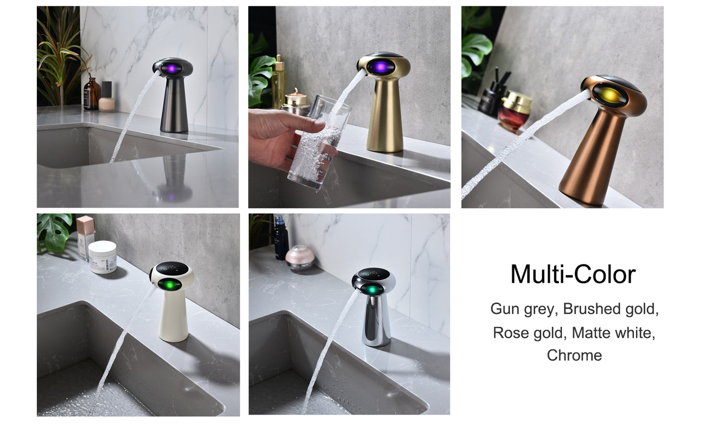 AI Smart Voice Control Bathroom Faucet - 2025 Intelligent Basin Tap with Voice Commands