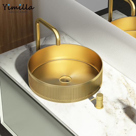 Premium 304 Stainless Steel Above Counter Basin - Commercial Grade Vessel Sink