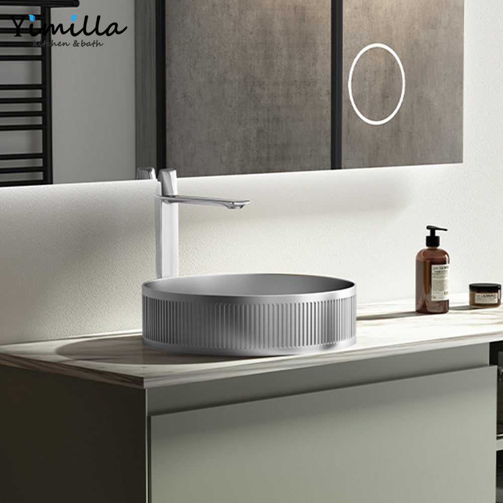 Premium 304 Stainless Steel Above Counter Basin - Commercial Grade Vessel Sink