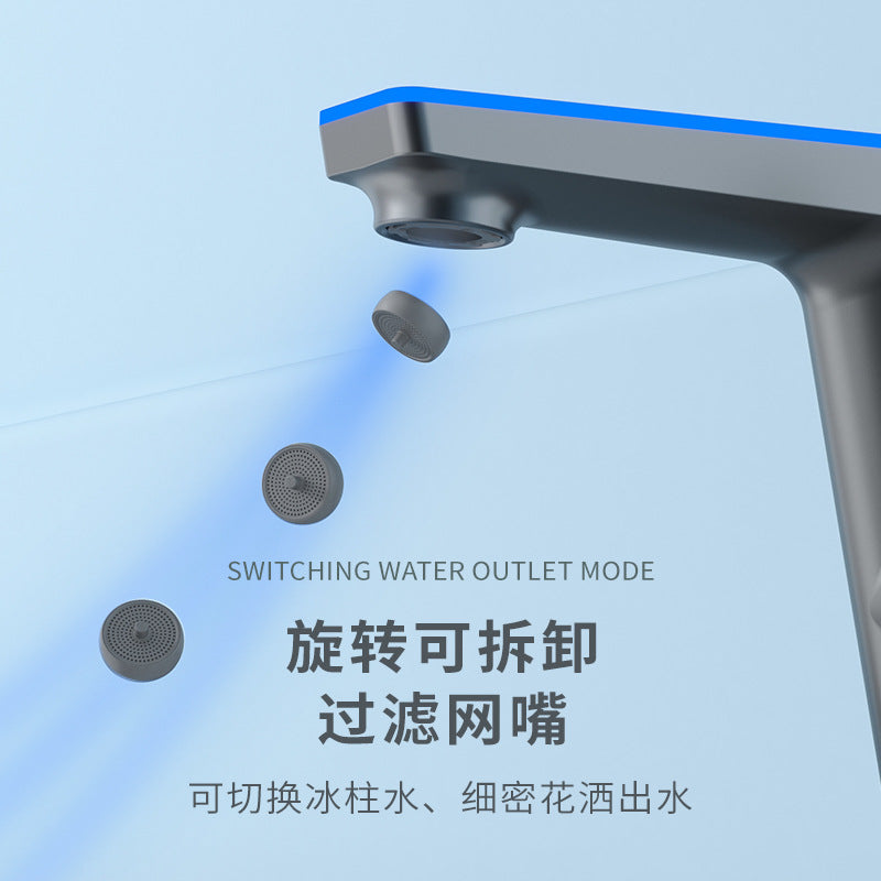 LED Smart Bathroom Faucet with 3-Color Temperature Display - Digital Water Tap