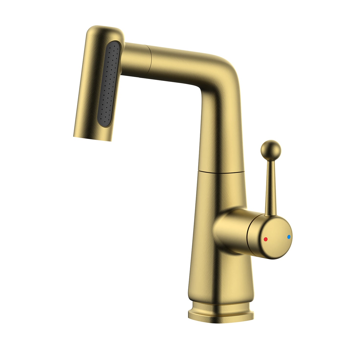 Premium Bathroom Sink Faucet with Pull-Down Sprayer - 3-Mode Brass Basin Mixer Tap