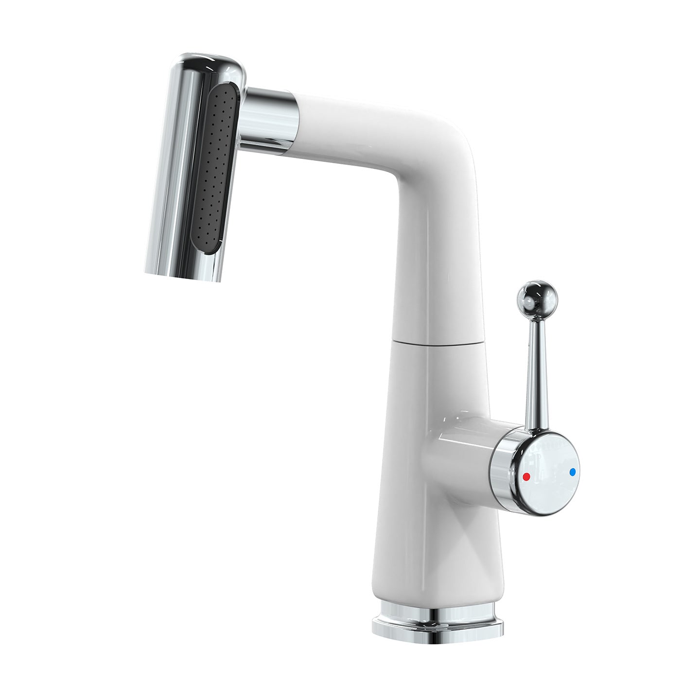 Premium Bathroom Sink Faucet with Pull-Down Sprayer - 3-Mode Brass Basin Mixer Tap