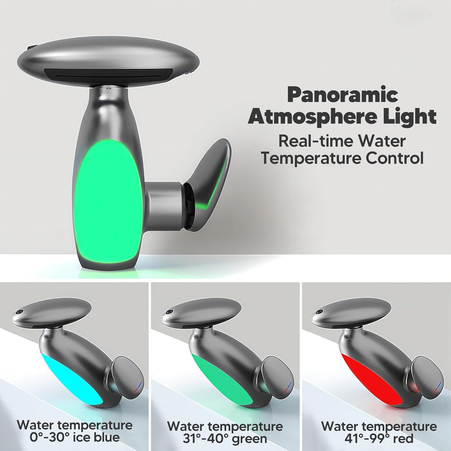 Smart LED Bathroom Faucet - 360° Rotating Pull-Out Basin Tap with Temperature Display