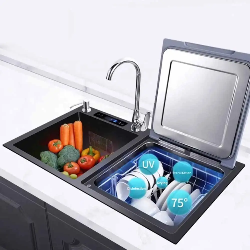 European Style Smart Kitchen Sink Ultrasonic Dishwasher - Yimilla Kitchen Appliances