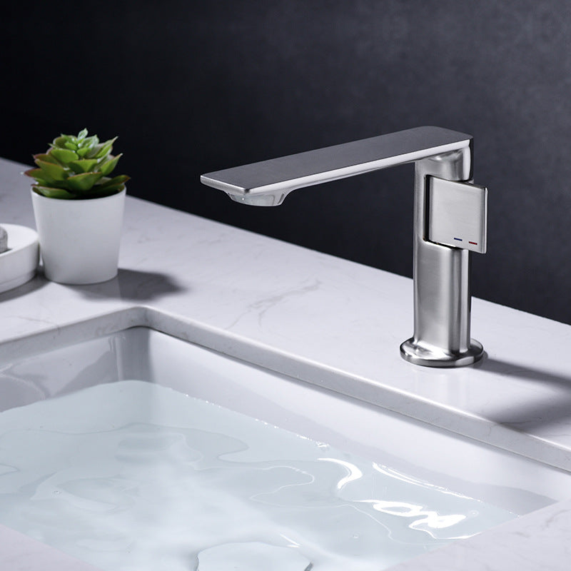 Modern Brass Basin Faucet - Contemporary Bathroom Vanity Tap Mixer with Premium Finish