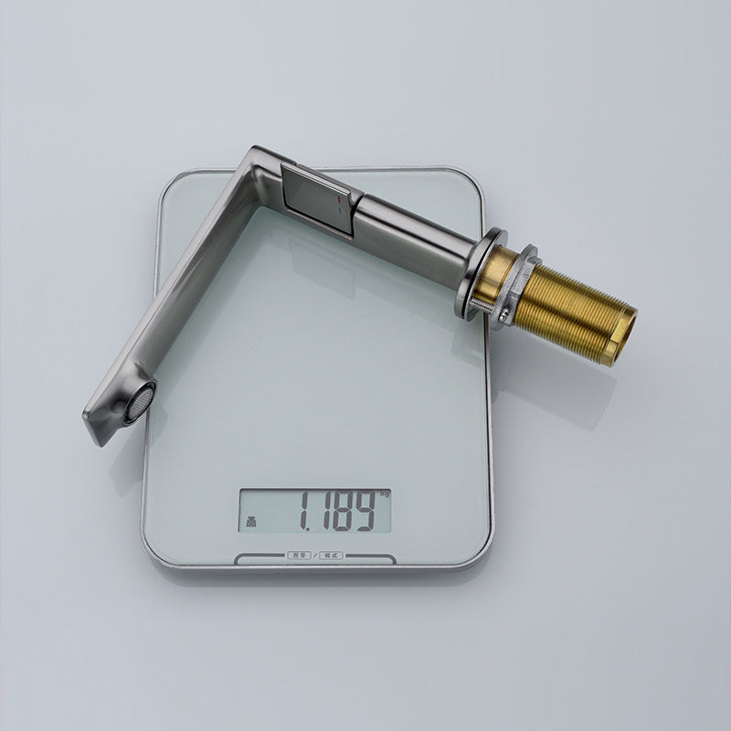Modern Brass Basin Faucet - Contemporary Bathroom Vanity Tap Mixer with Premium Finish
