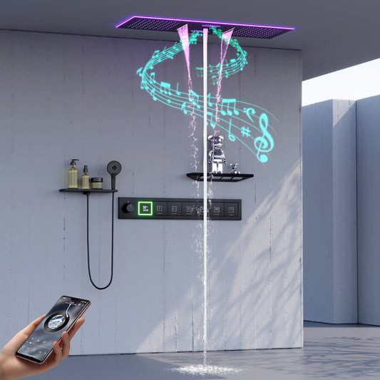 Dual Thermostatic Shower System - Multi-Function Luxury Bathroom Shower Set