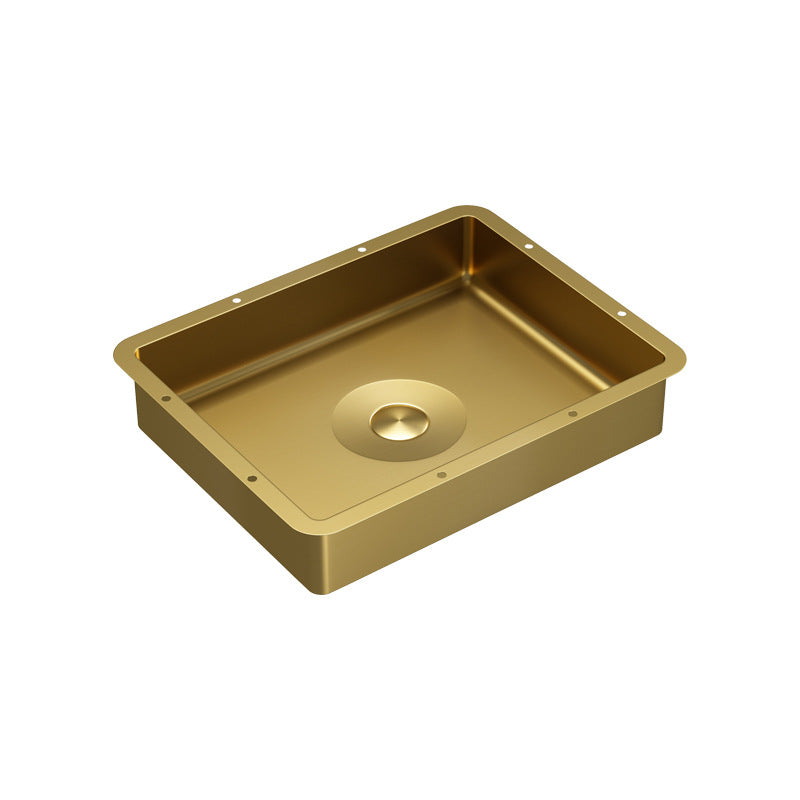 Luxury Rectangular Stainless Steel Undermount Bathroom Sink - Premium Wash Basin