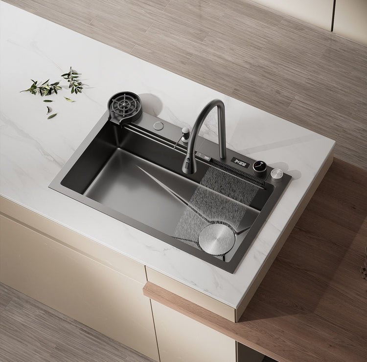 Luxury Waterfall Kitchen Sinks with Advanced Flow Technology