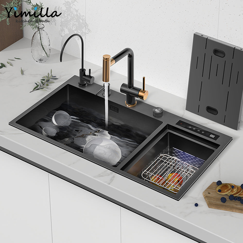 Smart Ultrasonic Kitchen Sinks with Advanced Cleaning Technology