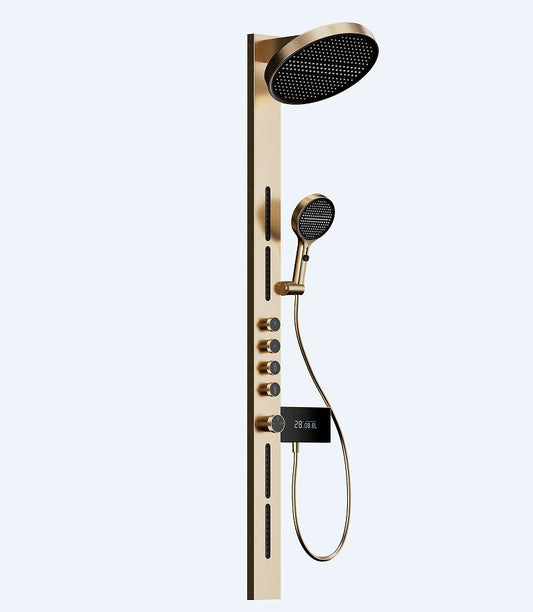 Luxury Multi-Function Shower Panel System with Rainfall Showerhead