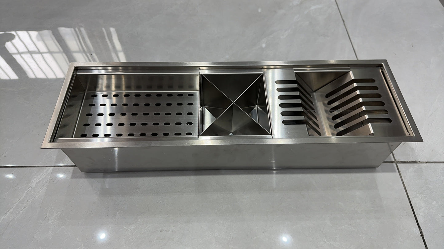 Multi-Size Black Stainless Steel Dish Rack - Easy Installation Quick Drying Kitchen Organizer