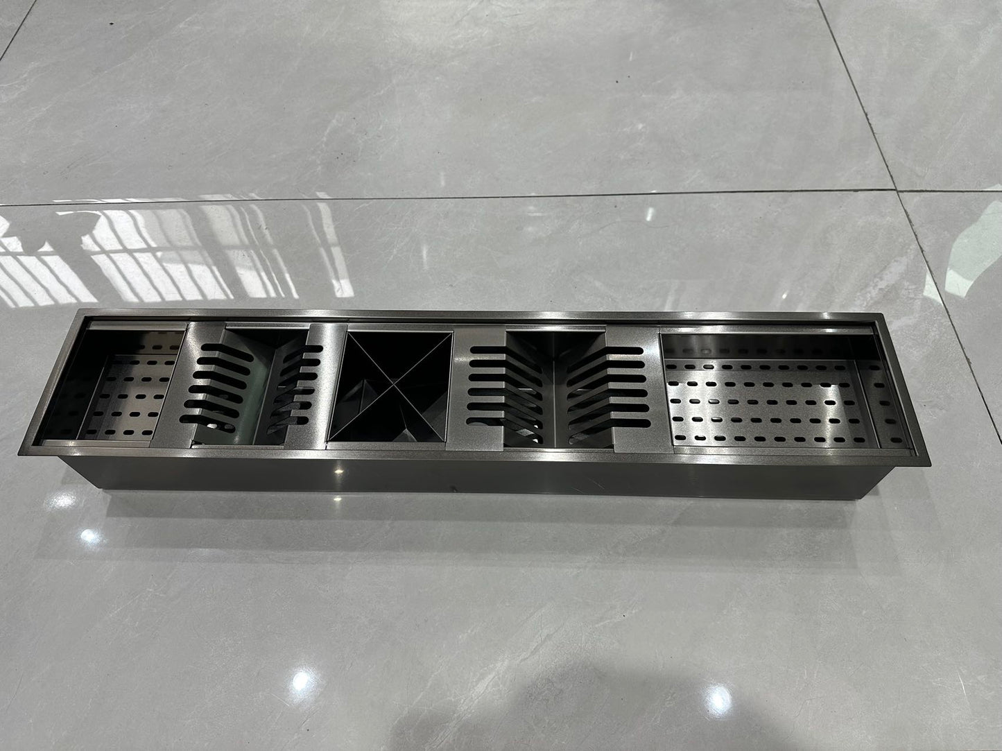 Multi-Size Black Stainless Steel Dish Rack - Easy Installation Quick Drying Kitchen Organizer