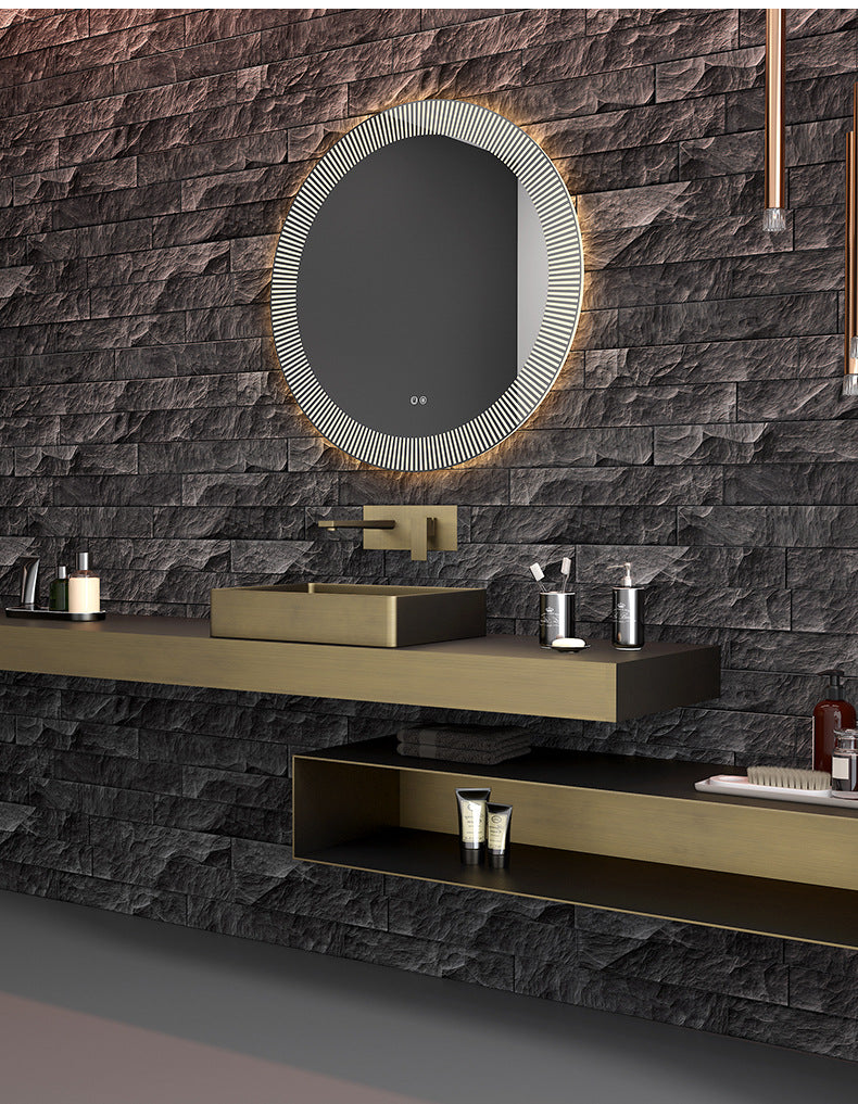 Bronze Finish 304 Stainless Steel Top Mount Bathroom Sink - Vanity Basin