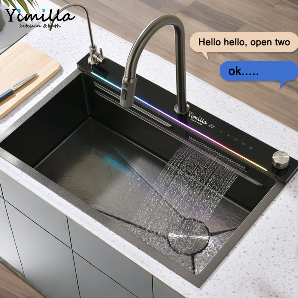 Professional Grade AI Voice Control Kitchen Sink - Large Size Smart Sink