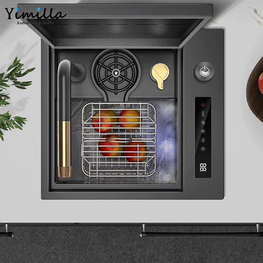 Smart Ultrasonic Bar Sink - 304 Stainless Steel Undermount Kitchen Sink with Intelligent Cleaning