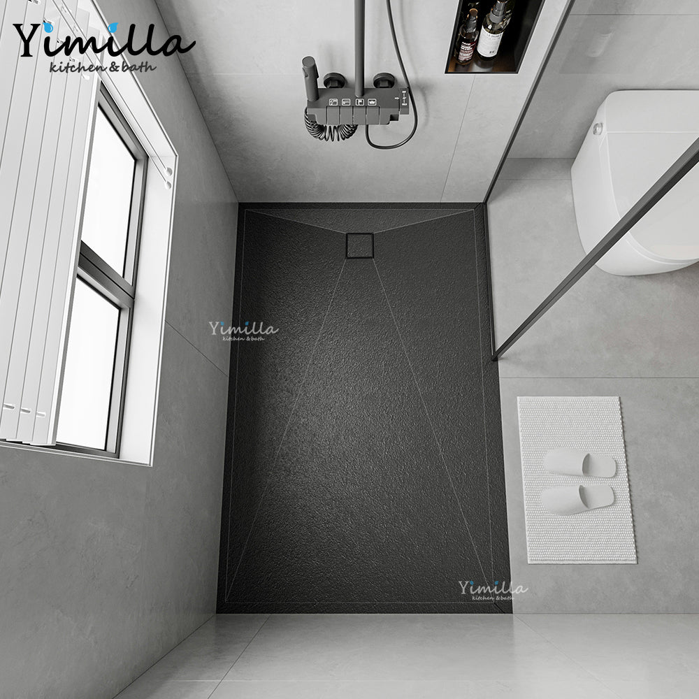 ST-1801 Modern Solid Surface Shower Tray – Ultra-Slim Anti-Slip Design | Custom Sizes Available