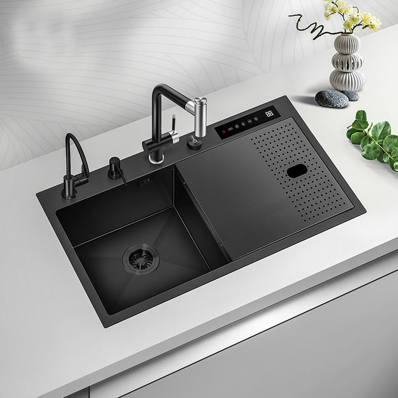 Ultrasonic Dishwashing 304 Stainless Steel Smart Kitchen Sink - Large size