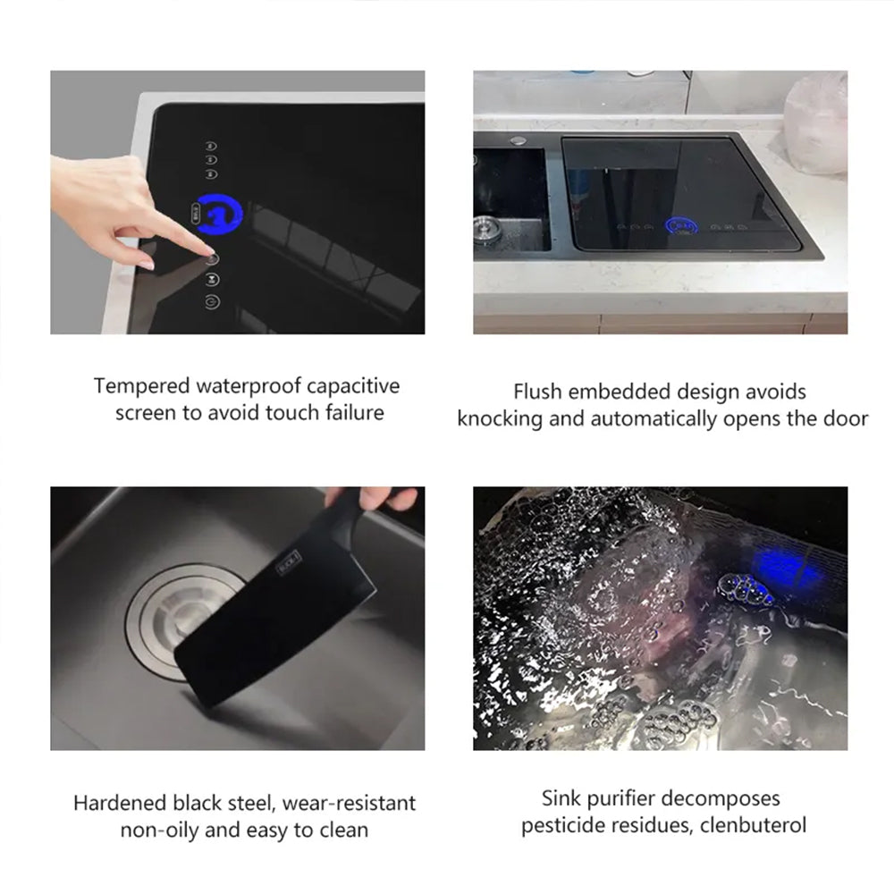 European Style Smart Kitchen Sink Ultrasonic Dishwasher - Yimilla Kitchen Appliances