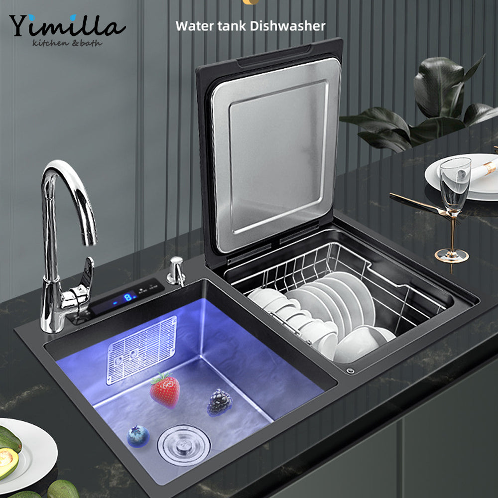 European Style Smart Kitchen Sink Ultrasonic Dishwasher - Yimilla Kitchen Appliances