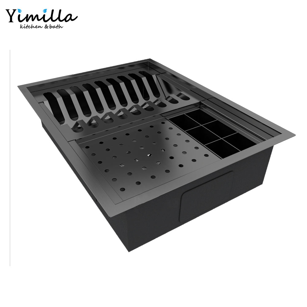 Premium Large Capacity Stainless Steel Dish Rack with Drainboard - Kitchen Counter Organizer