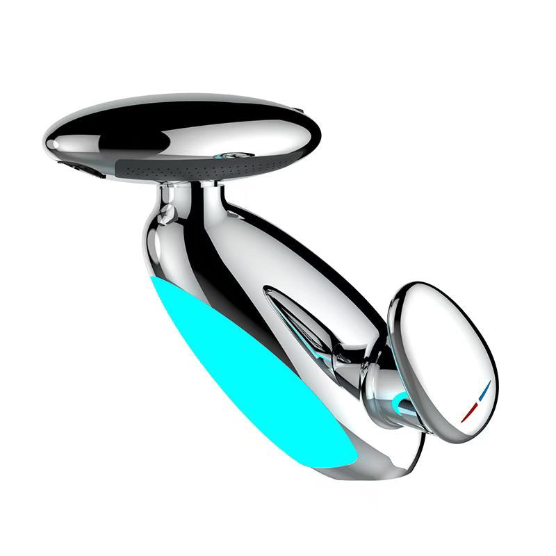 Smart LED Bathroom Faucet - 360° Rotating Pull-Out Basin Tap with Temperature Display