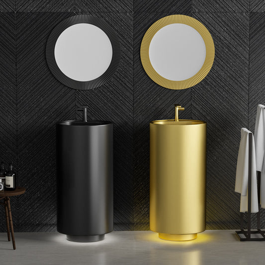 Fashiona Modern Bathroom Sink Easy Clean PVD Surface