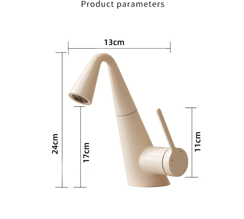 Modern Digital Bathroom Faucet - Single Handle Pull-Down Vanity Sink Tap with Dual Outlet Modes
