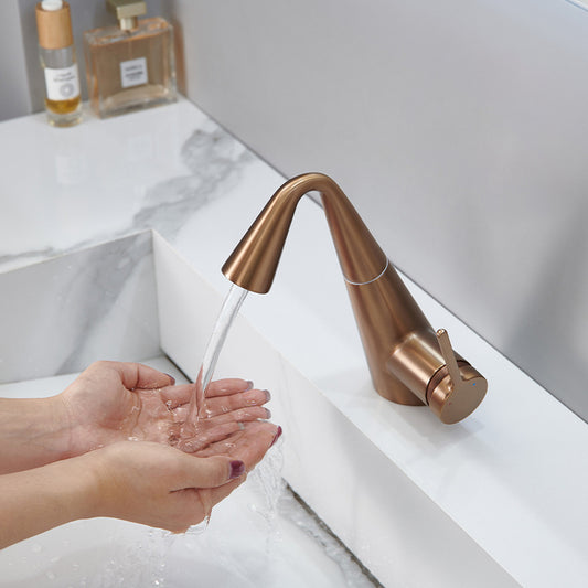 Black Bathroom Sink Faucet with Pull-Out Sprayer - 3-Mode Brass Single Handle Basin Mixer