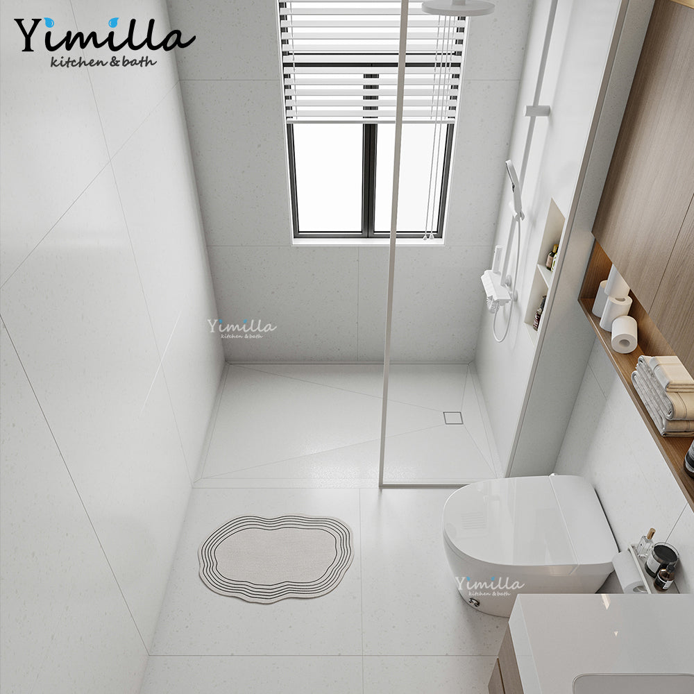 ST-1801 Modern Solid Surface Shower Tray – Ultra-Slim Anti-Slip Design | Custom Sizes Available