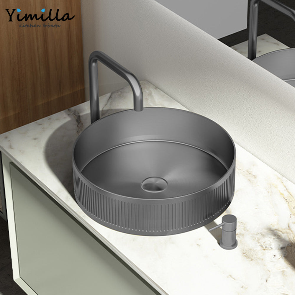 Premium 304 Stainless Steel Above Counter Basin - Commercial Grade Vessel Sink
