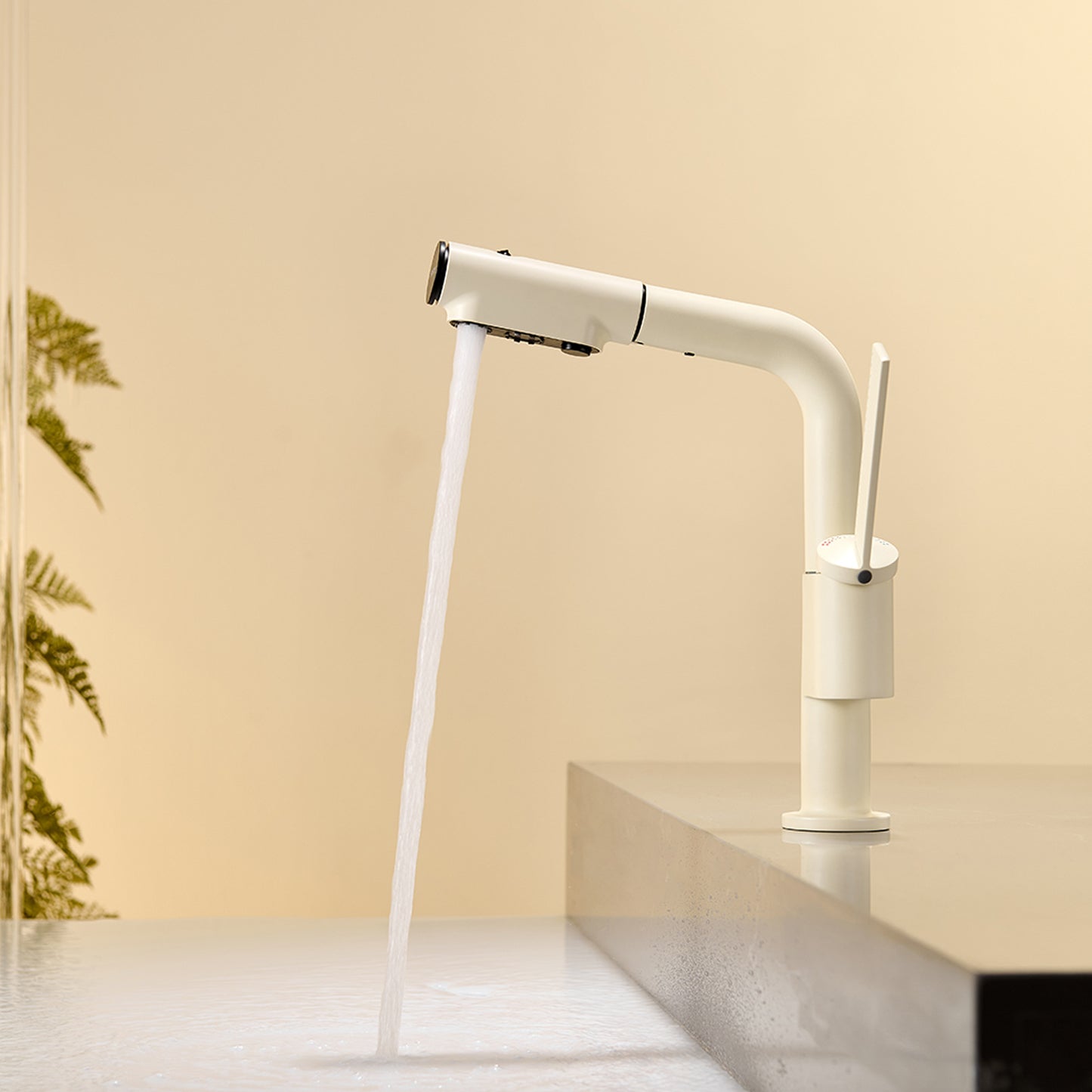 Smart Bathroom Faucet with Temperature Display - Pull-Out Sprayer & 360° Swivel Spout