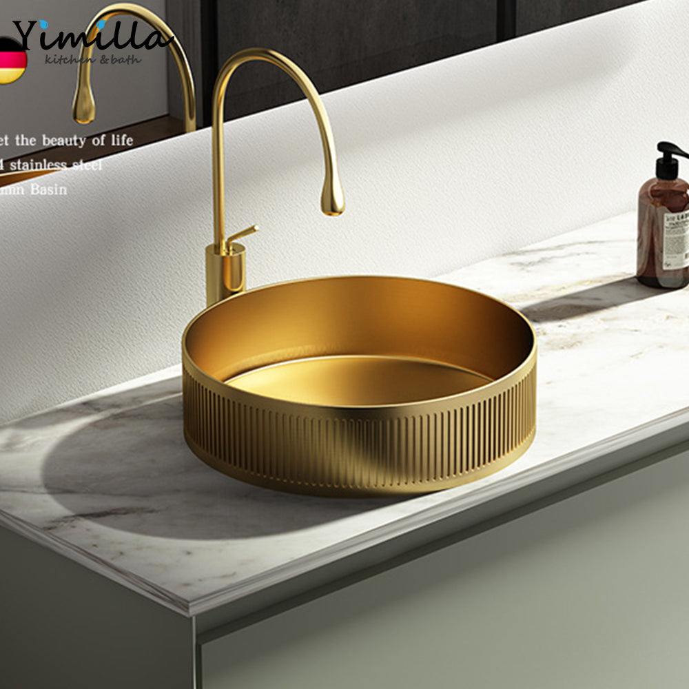 Premium 304 Stainless Steel Above Counter Basin - Commercial Grade Vessel Sink