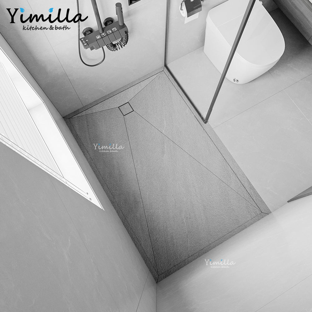 ST-1801 Modern Solid Surface Shower Tray – Ultra-Slim Anti-Slip Design | Custom Sizes Available