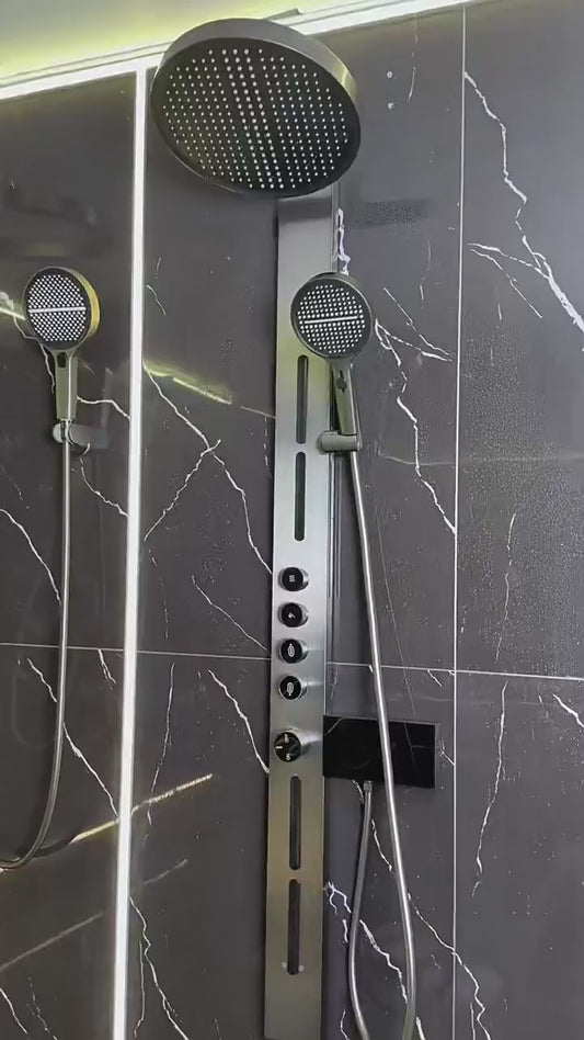 Luxury Multi-Function Shower Panel System with Rainfall Showerhead