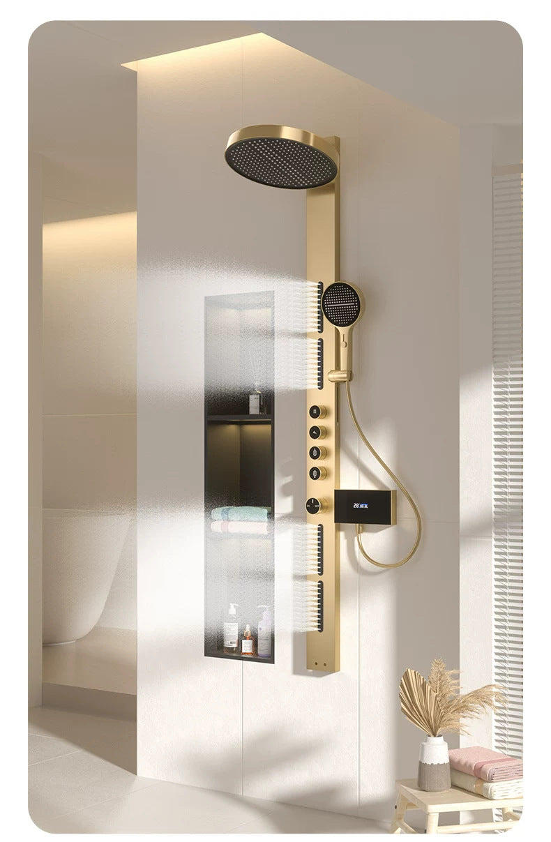 Luxury Multi-Function Shower Panel System with Rainfall Showerhead