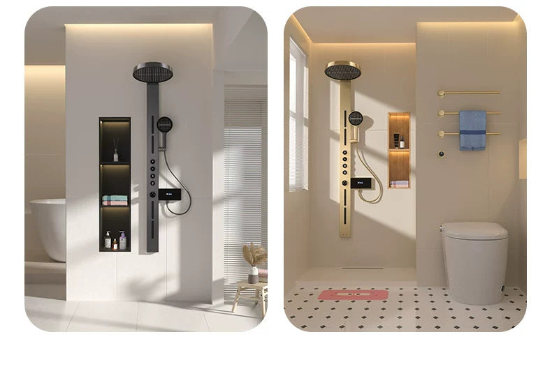 Luxury Multi-Function Shower Panel System with Rainfall Showerhead
