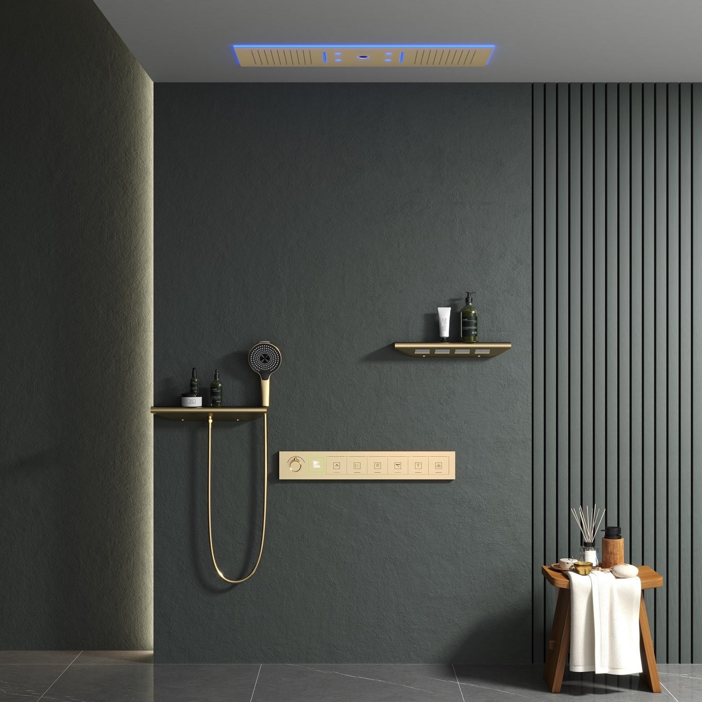 Dual Thermostatic Shower System - Multi-Function Luxury Bathroom Shower Set