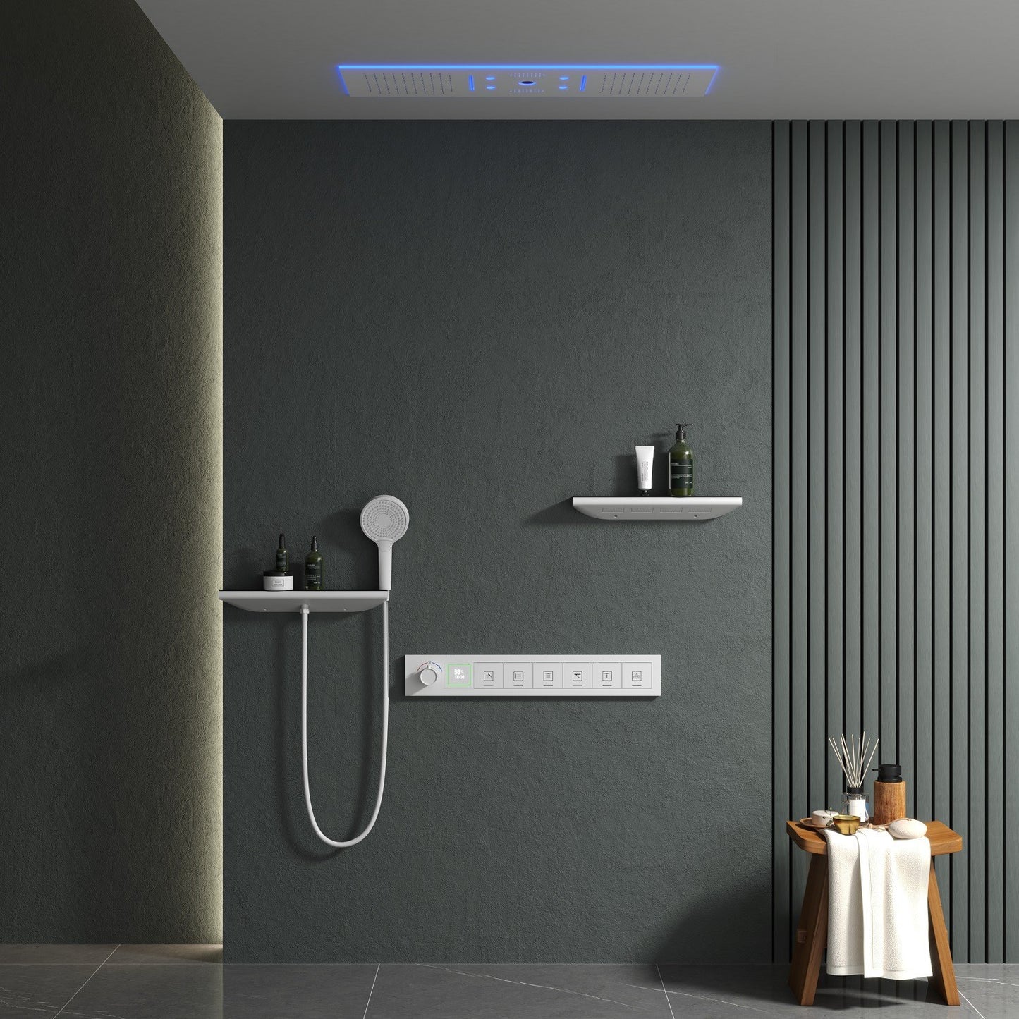 Dual Thermostatic Shower System - Multi-Function Luxury Bathroom Shower Set